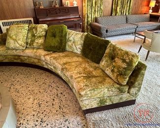 MCM Curved Sofa(s) with Custom Upholstery by CARSONS OF HIGH POINT