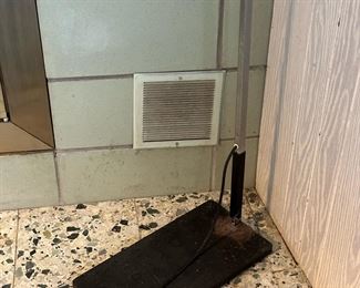 1960's MCM Adjustable Chrome Mesh Eyeball Floor Lamp