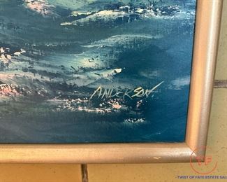 Original Oil on Canvas Signed Anderson