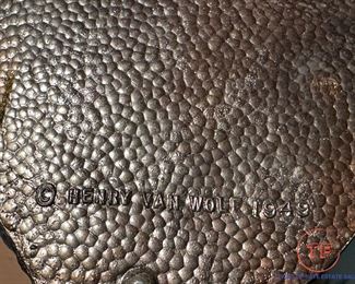 1949 HENRY VAN WOLF Bull Head Sculpture by CHAMPION PRODUCTS