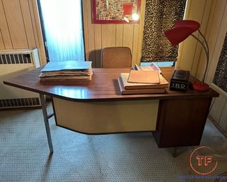 MCM Style Curved Office Desk