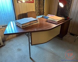 MCM Style Curved Office Desk