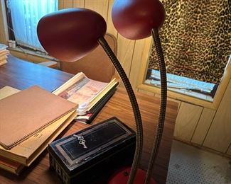 MCM Double Hooded Adjustable Desk Lamp