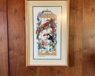 Vintage Needlepoint Wall Art