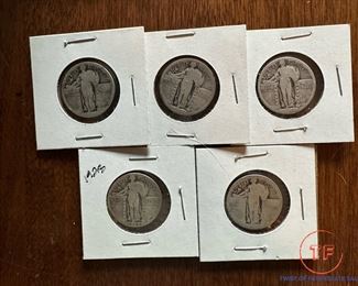 Standing Liberty Silver Quarters