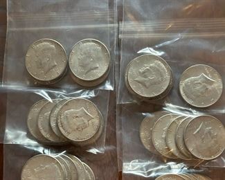 1964 Silver Kennedy Half Dollars