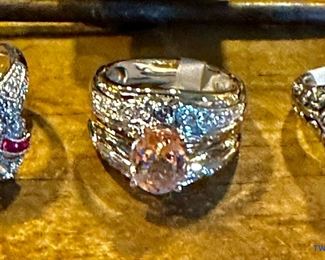 Sterling Silver Gemstone Rings