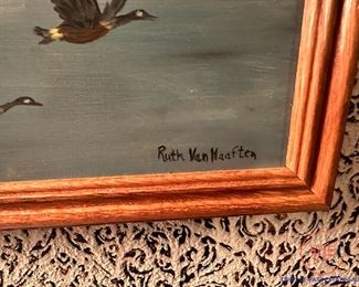 Original Oil on Canvas Signed RUTH VAN HAAFTEN