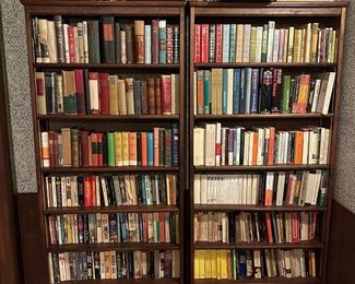 Vintage Walnut Bookcases
