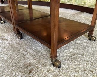 MCM DREXEL "Et Cetera" Side Tables with Tinted Glass