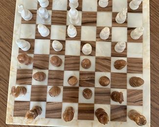 Vintage Marble Chess Set