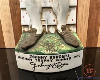 1972 JOHNNY RODGERS Heisman Nebraska Football Decanter
