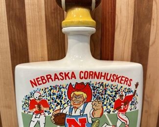 Vintage HERBIE HUSKER Mike Wayne Original Nebraska Football Decanter