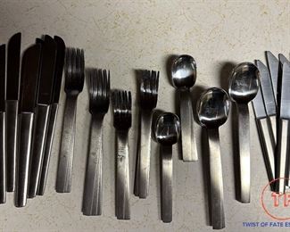 44 pcs. of MCM Austrian Modernist Stainless Flatware