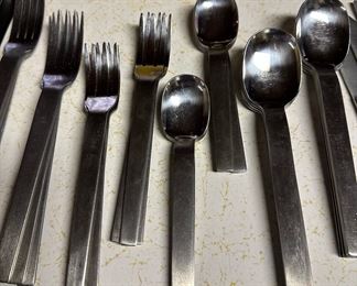 44 pcs. of MCM Austrian Modernist Stainless Flatware