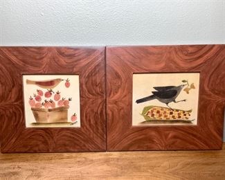 JOPI615 Carole Behrer Berry Basket And Crow And Corn