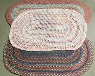 JOPI625 Folk Art Farm Pink Rug Trio
