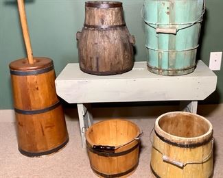 JOPI621 Tom Oehler Oak Bucket And More