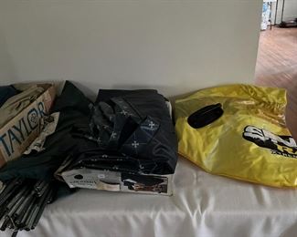 TARP, TENT, AIR MATTRESS, SNOW TUBE