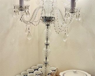 Crystal Chandelier Table Lamp (we have a pair)
