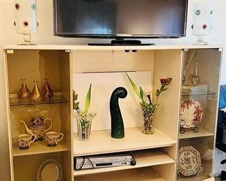 Entertainment center that lights up. 
