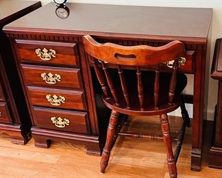 Cherry desk and chair