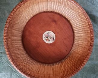 This is a beautiful woven roll basket by Nantucket Basket Works of Cape Cod- it retails for 250!! Our price is much lower