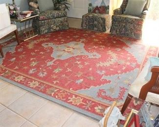 Just one of the many lovely Pottery Barn reversible Kilim rugs we have to offer