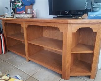 Lovely low bookshelf- great for holding your television!