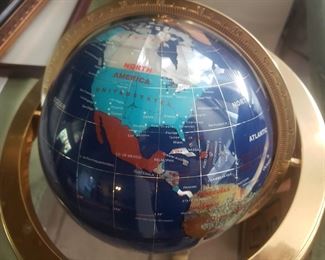 Semi precious stone globe