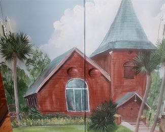 I do not know the building that is painted on this cabinet- do you?