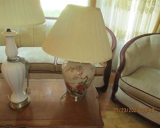 Various mid century lamps