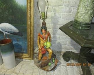 Native American table lamp