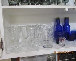 Vintage ice cream sundae/soda glasses