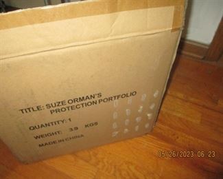 Suze Orman's protection portfolio new in box