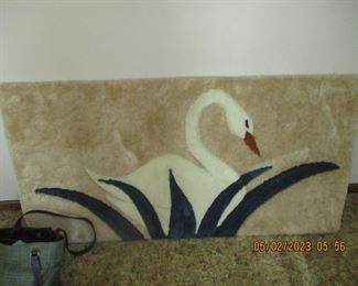 Vintage swan wall art