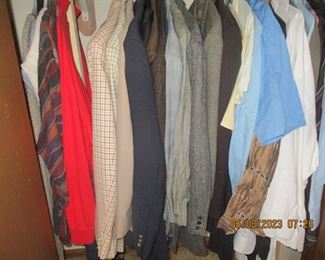 Vintage men's clothing - sizes up to 52 waist 32 lenght