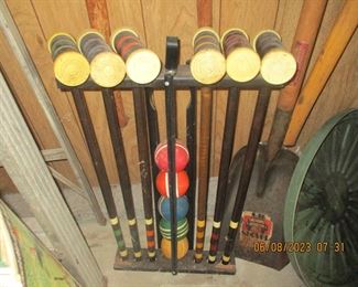 Vintage croquet set