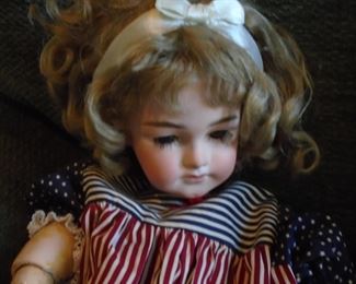 DEP German 13 bisque doll head with Kestner 3369 German body (1980s)