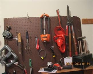 Misc yard and hand tools