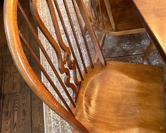 LEXINGTON BOB TIMBERLAKE Dining Room Tables and 6 chairs, REAL Solid Cherry wood with leafs and custom table covers.   All custom made in the USA.