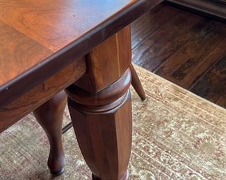 LEXINGTON BOB TIMBERLAKE Dining Room Tables and 6 chairs, REAL Solid Cherry wood with leafs and custom table covers.   All custom made in the USA.