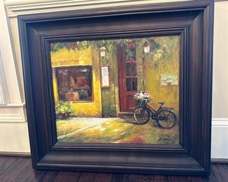 Canvas Oil Portrait by F. Sannino.