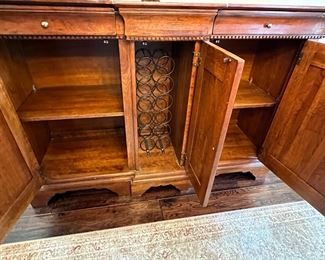 LEXINGTON BOB TIMBERLAKE Dining Chest.....REAL Solid Cherry wood with wine rack insert....  All custom made in the USA.