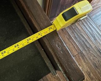 Antique Vintage English Marble Top Wash Stand Cabinet w/ original tile backsplash .