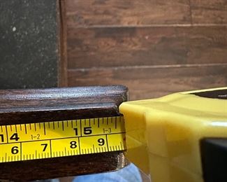 Antique Vintage English Marble Top Wash Stand Cabinet w/ original tile backsplash .