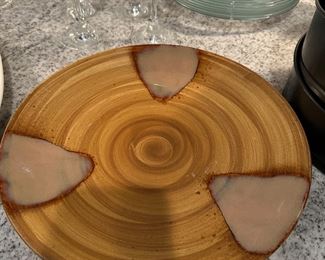  Sango Splash Brown
14" Chop Plate (Round Platter)