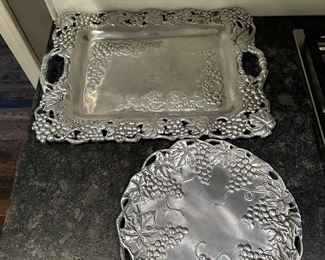 Arthur Court Grape Serving trays 
