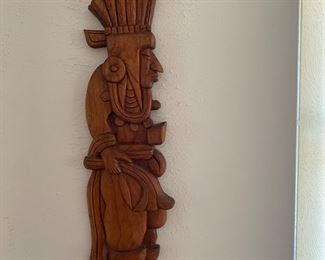 Hand Carved Native wood decor