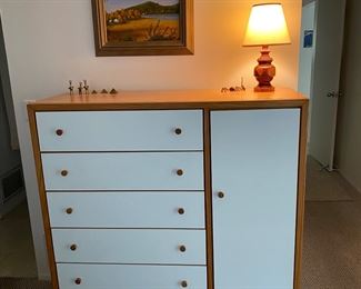 Tall Modern Dresser with Built in "Lingerie Drawers" 49" X 48" x 18"